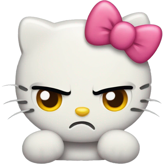 Angry hello kitty  emoji