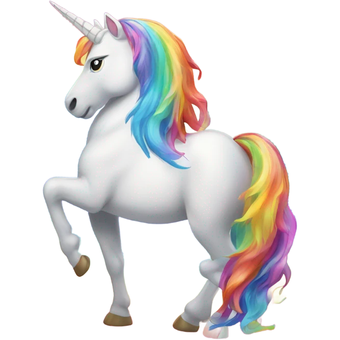 Unicorn rainbow emoji