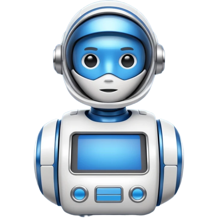blue and white astrobot copilot emoji