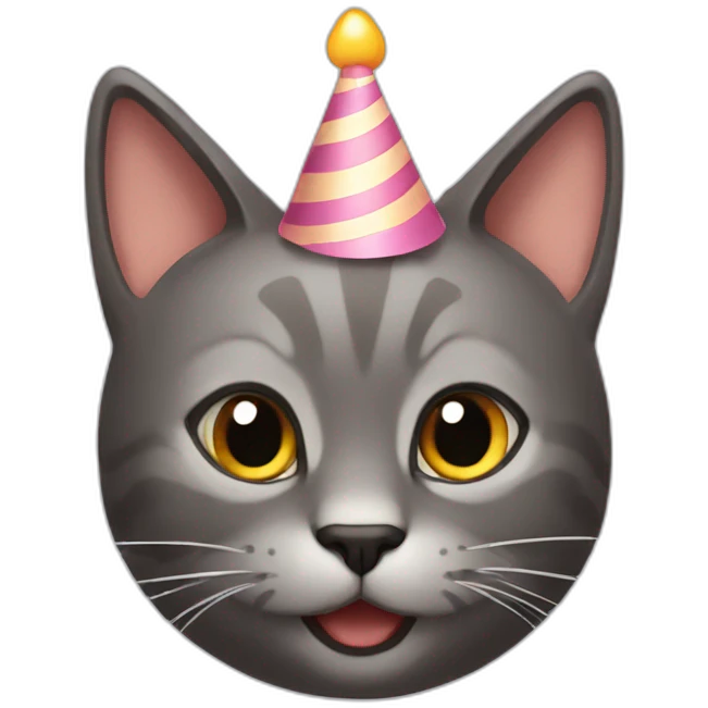 cat's birthday  emoji