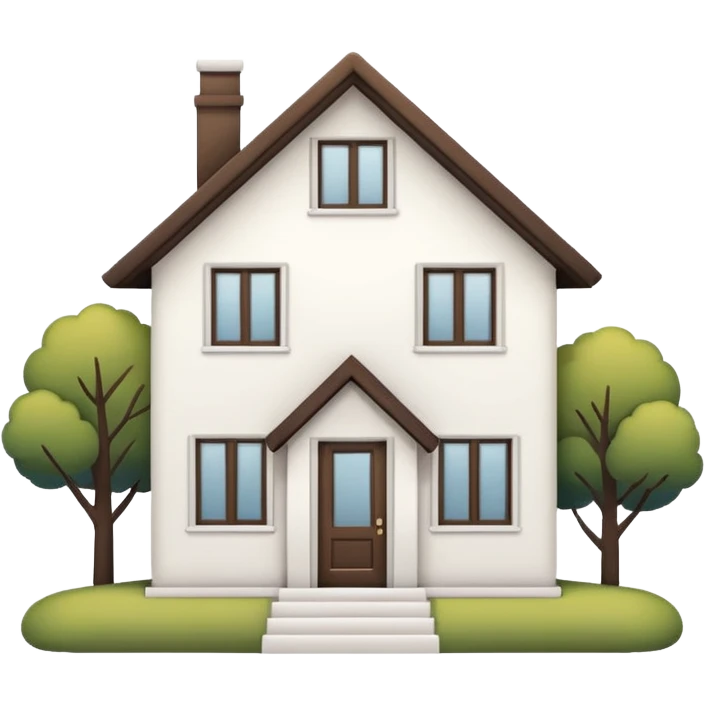 white cozy aesthetic house emoji