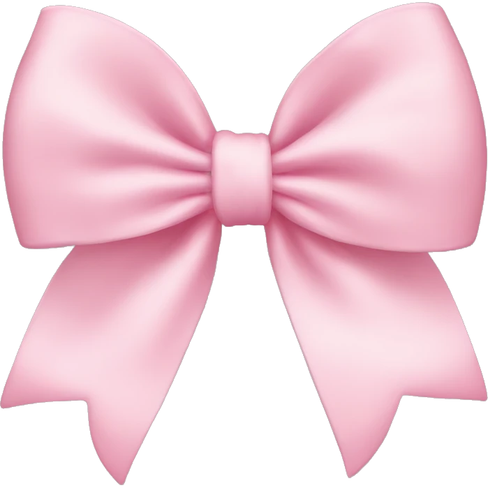 Light pink bows emoji