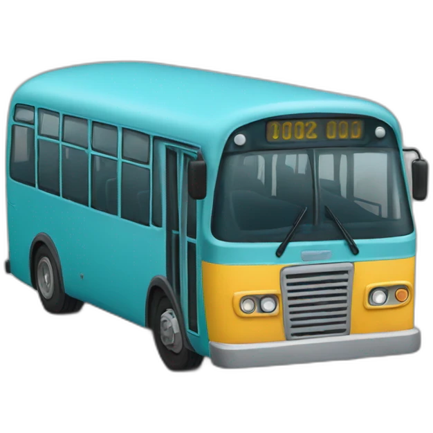 kék bus emoji