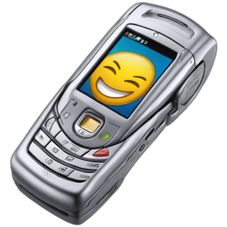 2004 silver Motorola Razr V3, showcasing the iconic sleek clamshell design at a three-quarter angle emoji