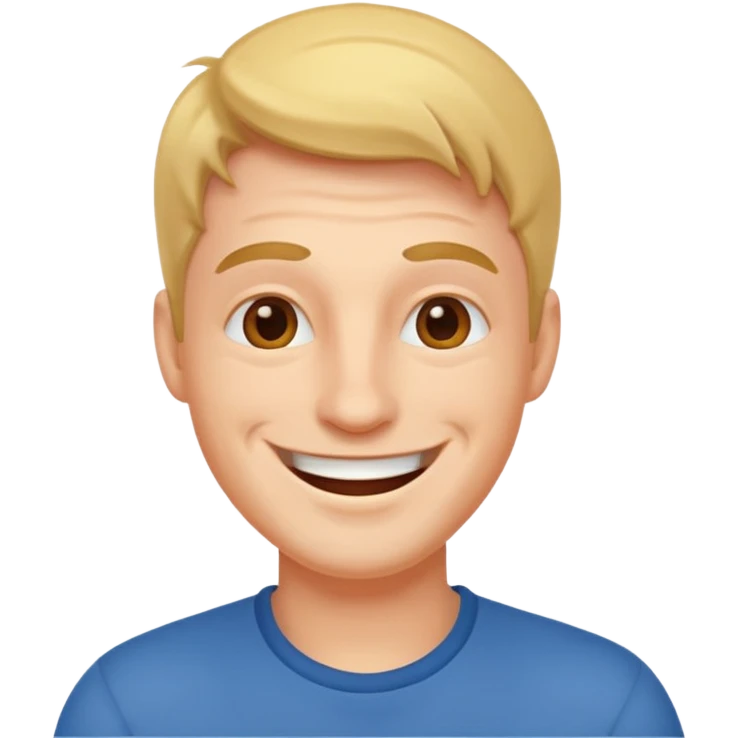 The joyful man emoji