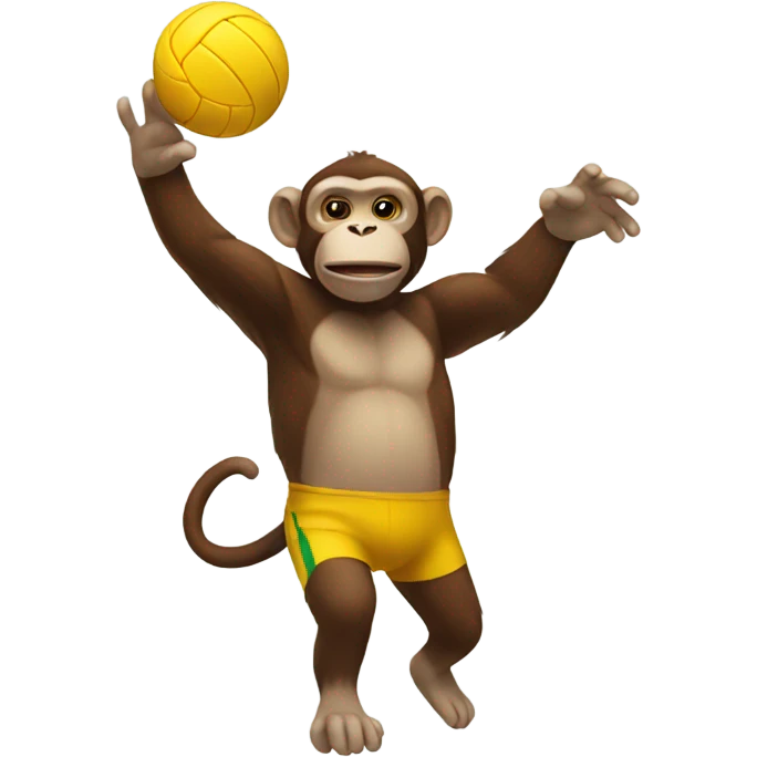 Monkey playing volleyball  emoji