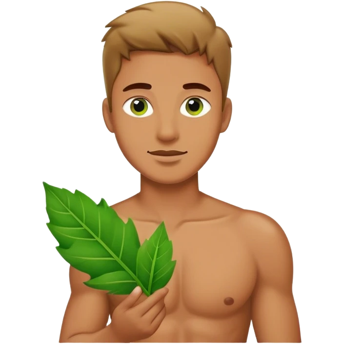 man with leaf emoji