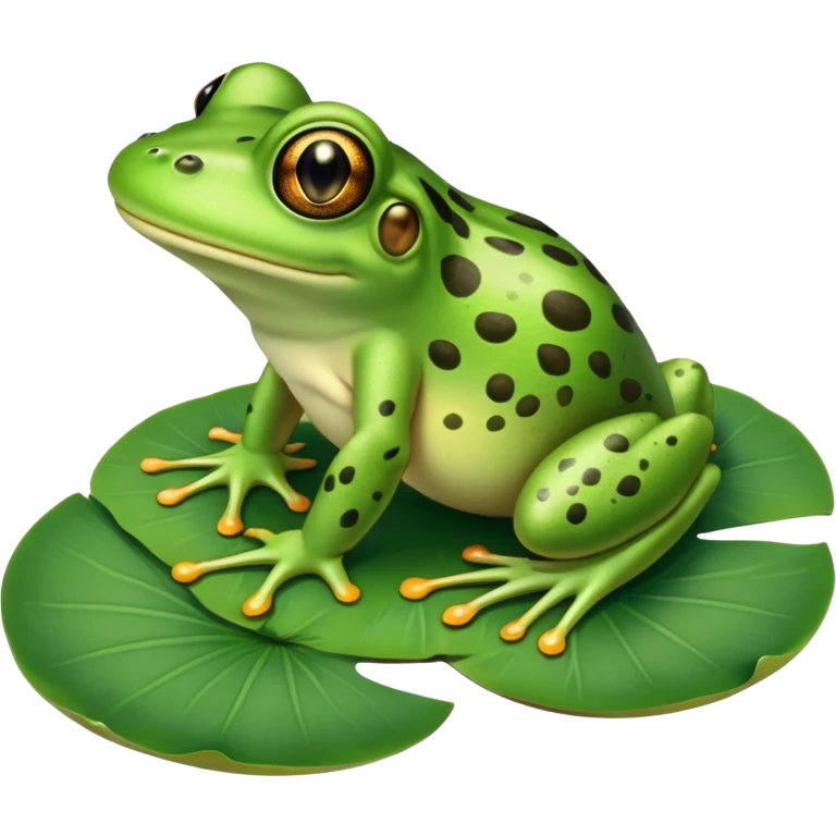 frog on lily pad emoji