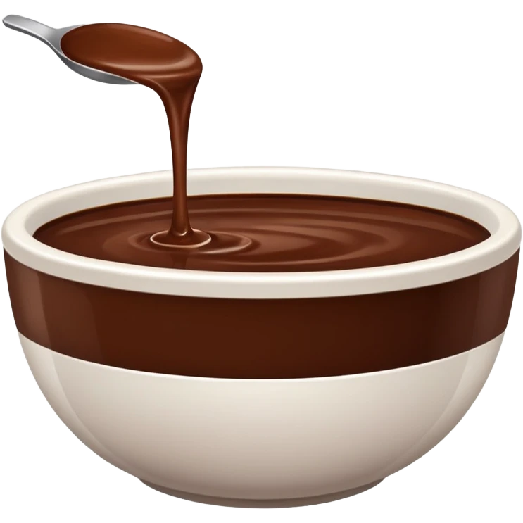 smooth brown liquid in white bowl emoji