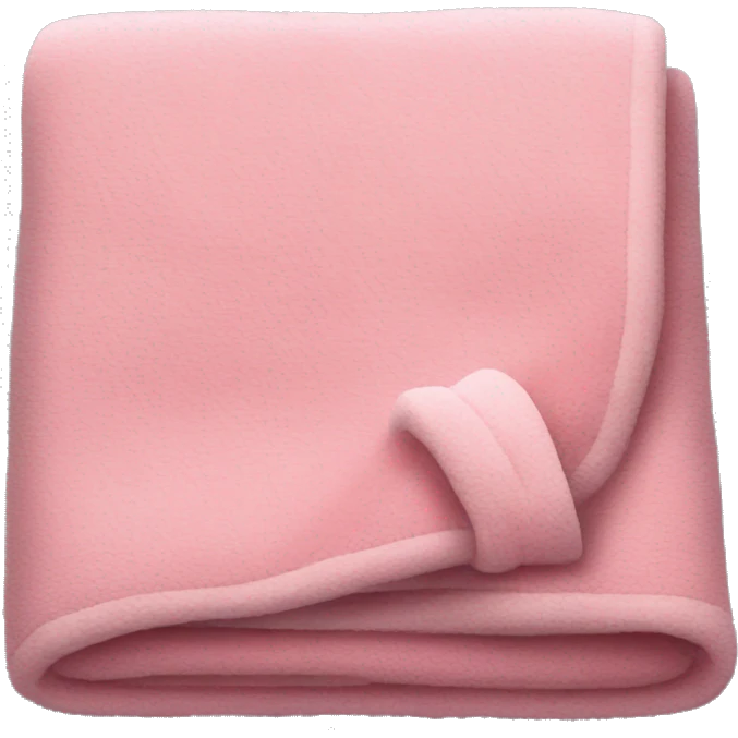 Cozy Pink Blanket folded emoji