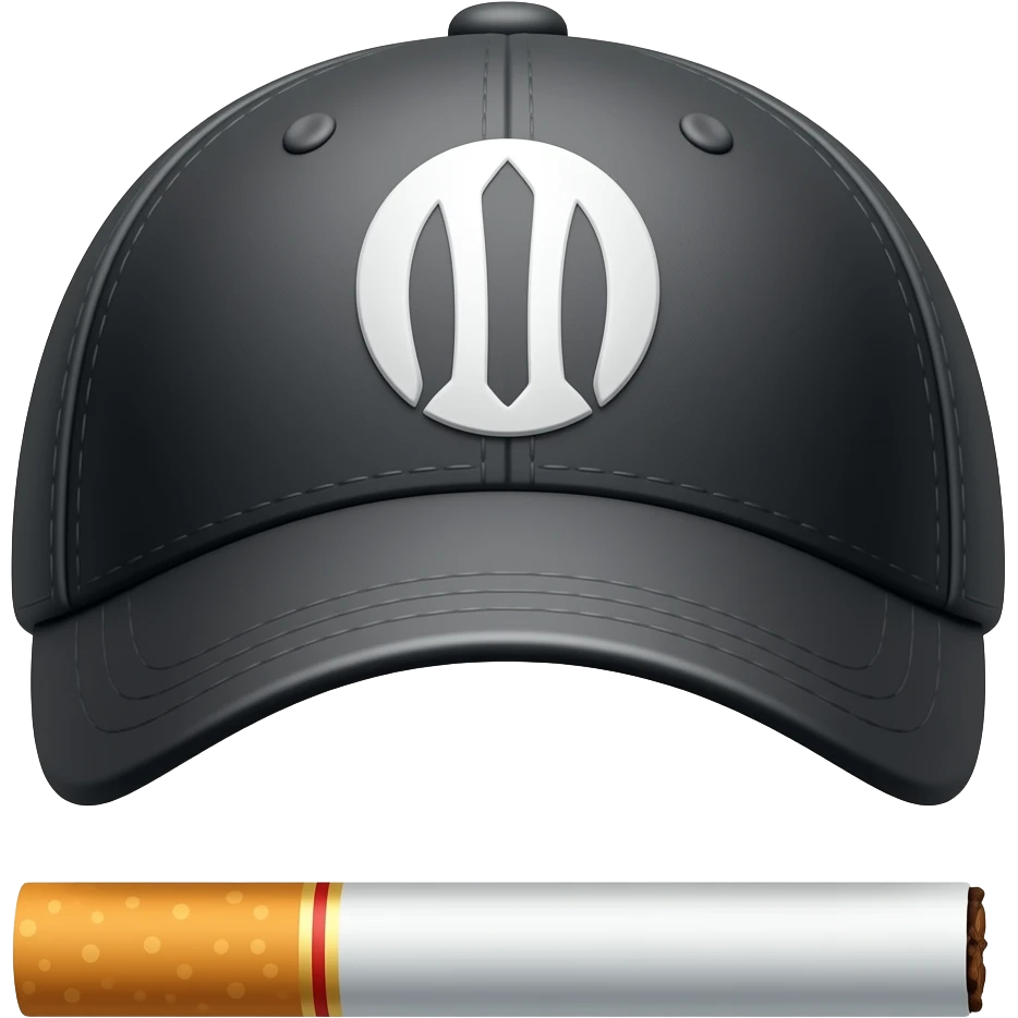 cap and cigarettes emoji