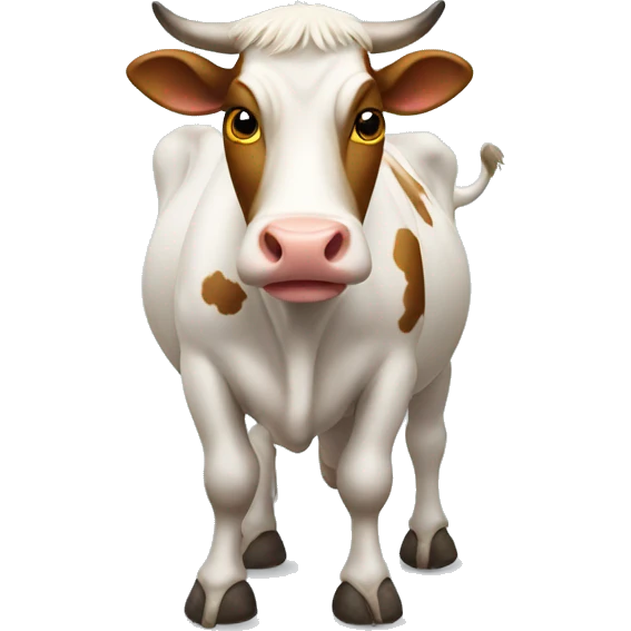 cow with duck feet emoji