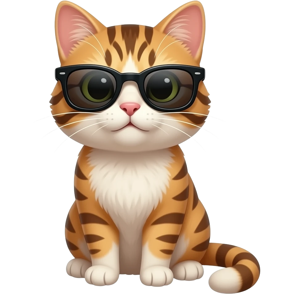 Cat wearing sunglasses emoji