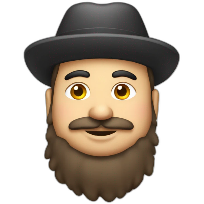 Fat Turkish guy wearing a little hat emoji