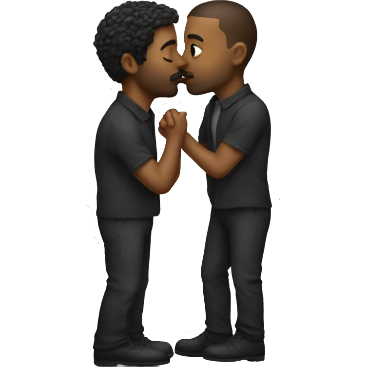 2 men kissinf emoji