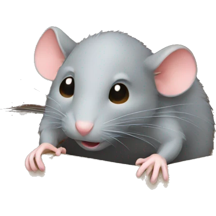 rat with box emoji