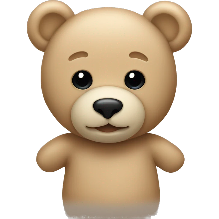 beige teddy bear emoji