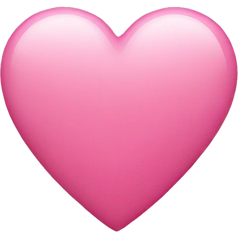 Pink heart  emoji