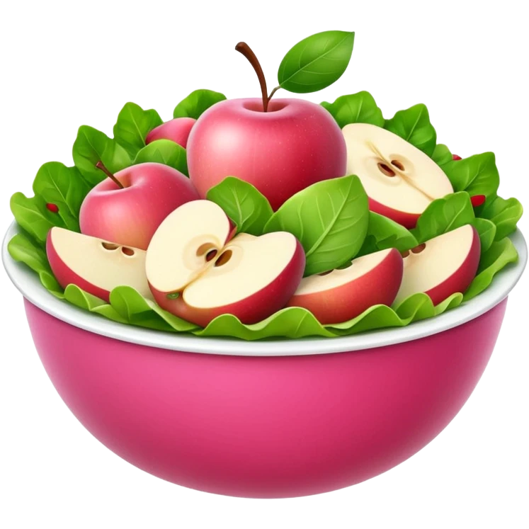 salad pink variation 1, apple style emoji emoji