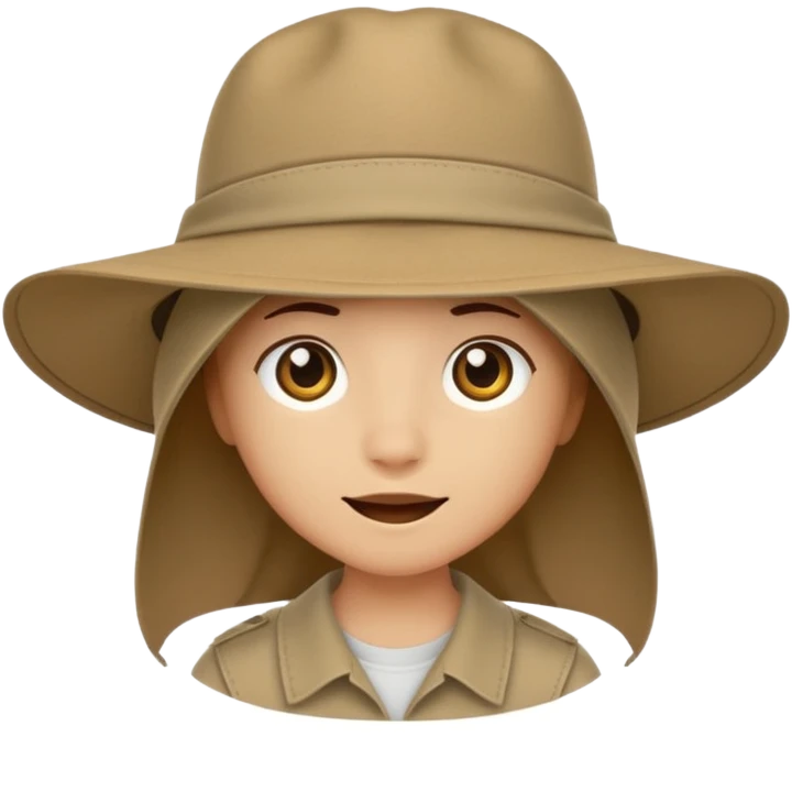 just safari hat no head emoji