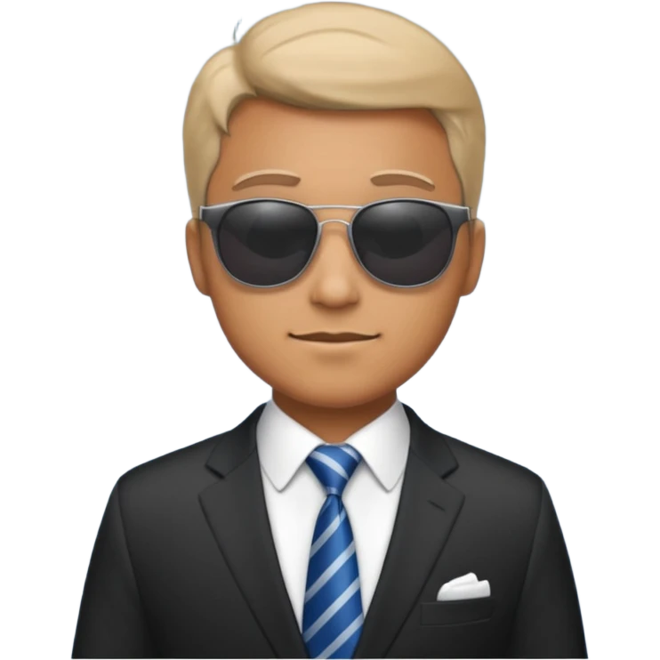 money, sunglasses, suit, man emoji