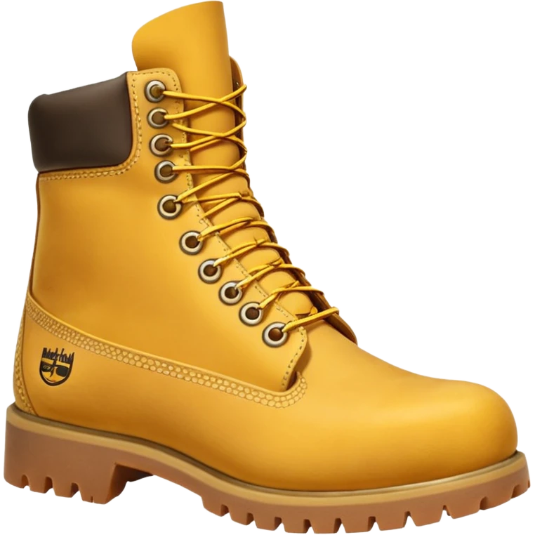 Сделай пару ботинок Timberland в классической расцветке emoji