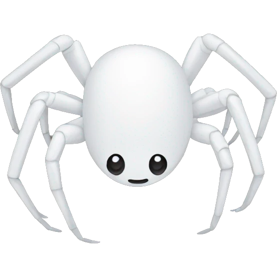 white spider emoji