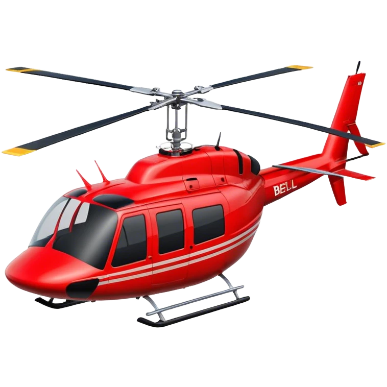 Bell 206 - Bell Helicopter (Model Year: 2021) (Iconic colour: Red) emoji
