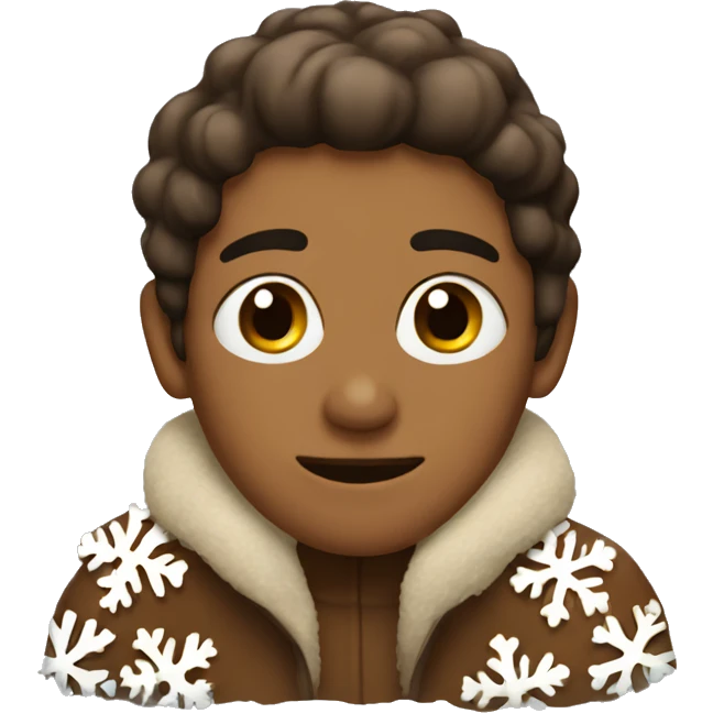 brown snow flakes emoji