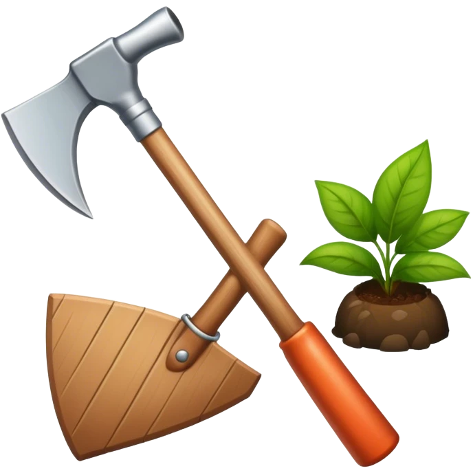 Garden hoe emoji