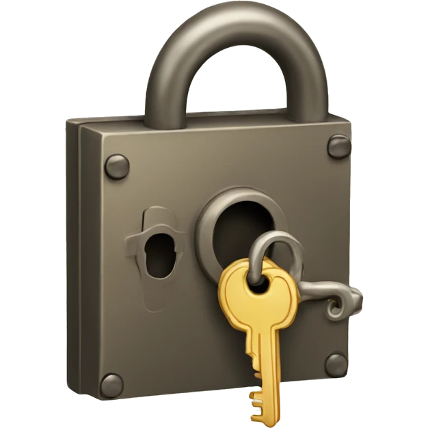 vintage lock and key emoji