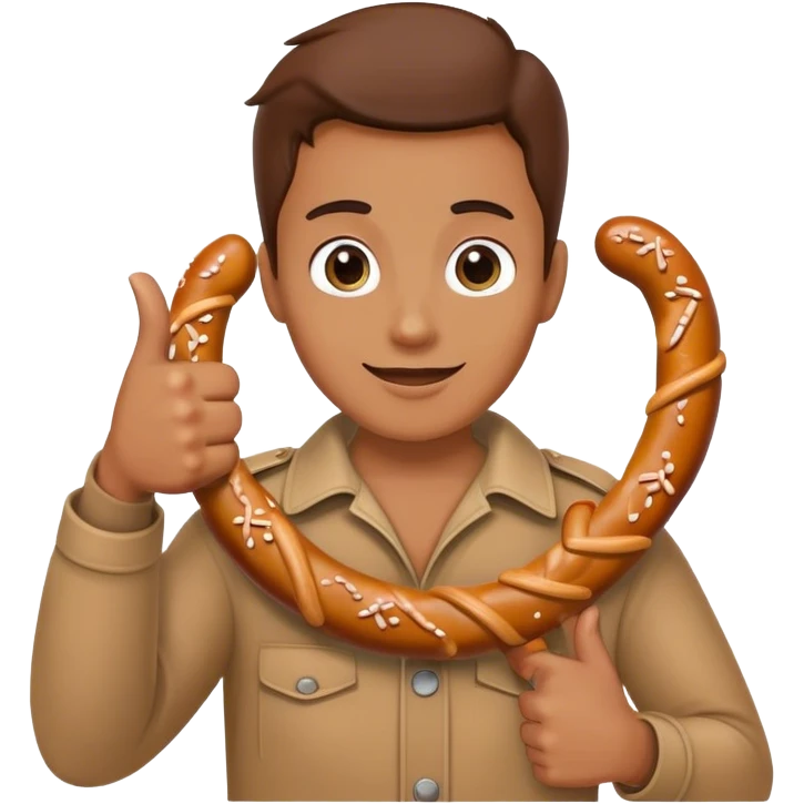 thumbs up pretzel emoji