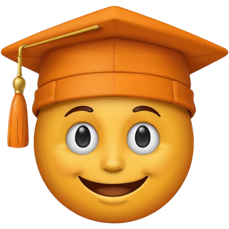 Happy face emoji with orange hat and University of Tennessee logo  emoji