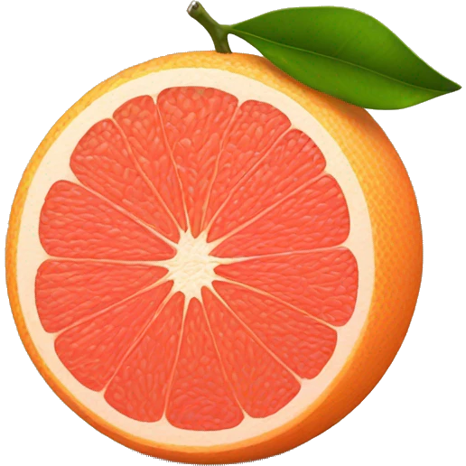 Two Grapefruit with leaves emoji