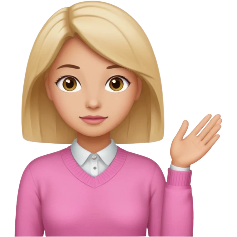 Secretary Out of office pink sweater emoji