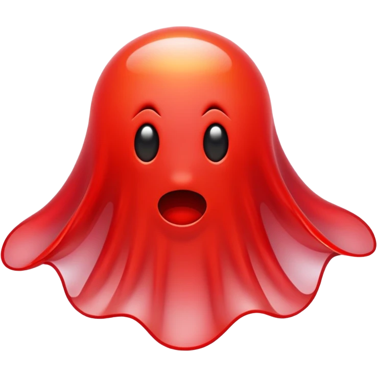 Red ghost emoji