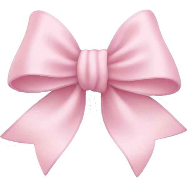Light pink bow emoji