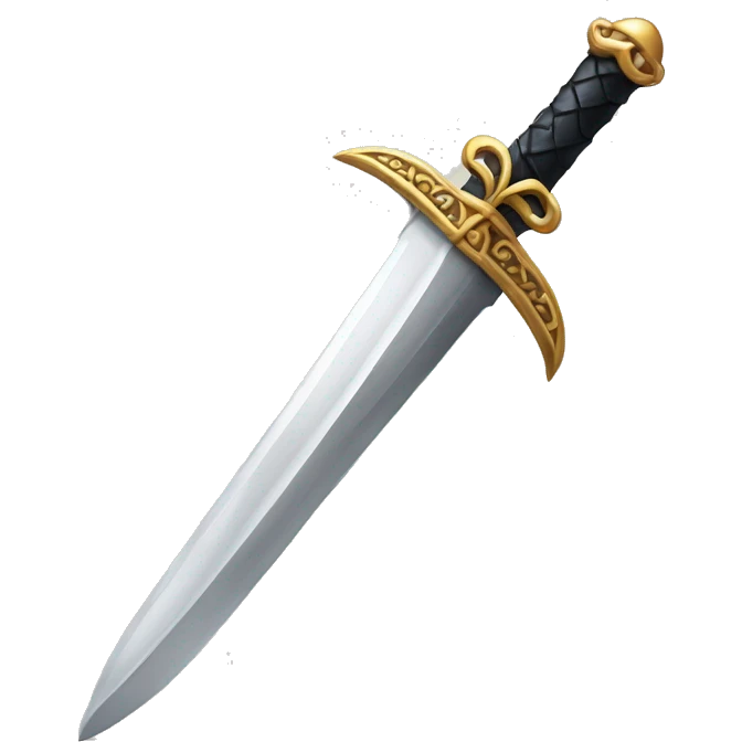 really pretty dagger without gothic details emoji