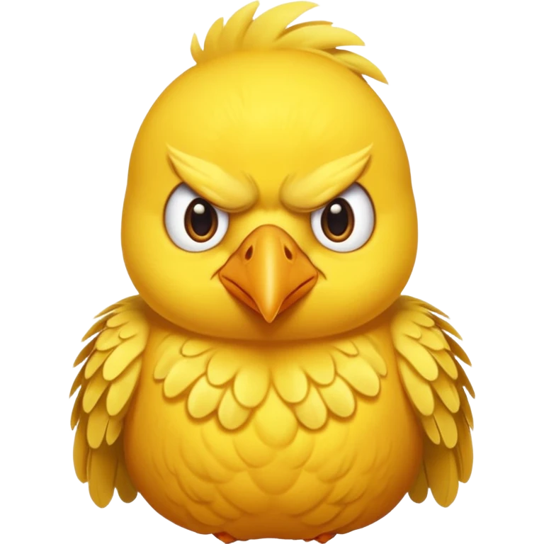 Give me a bird in yellow. make her angry  emoji