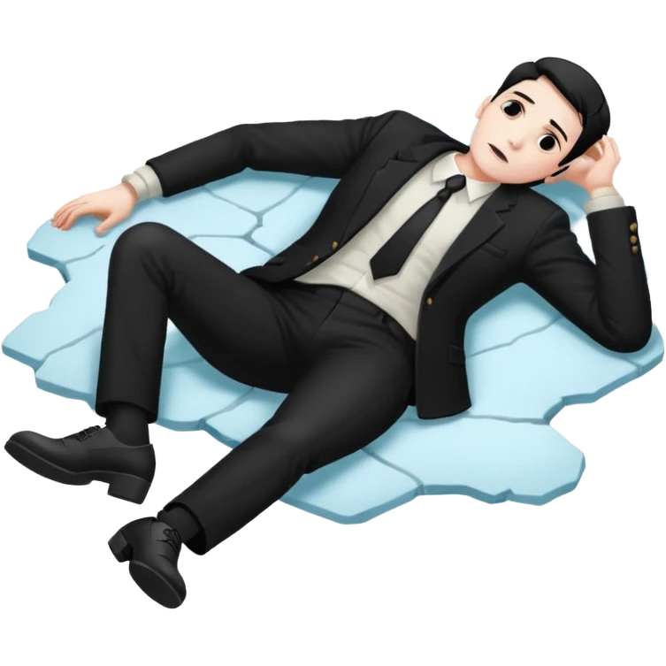 dead man full body with blazzer on floor emoji