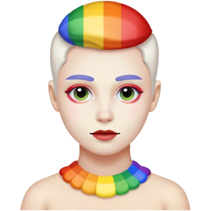 white lgbt emoji