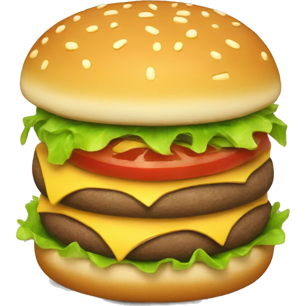 Un hamburger kawai emoji