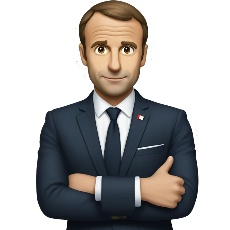 Macron boire un coup emoji