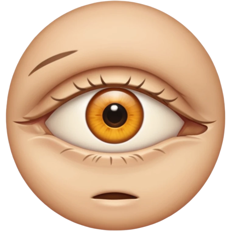 One eye half closed and another eye open emoji emoji