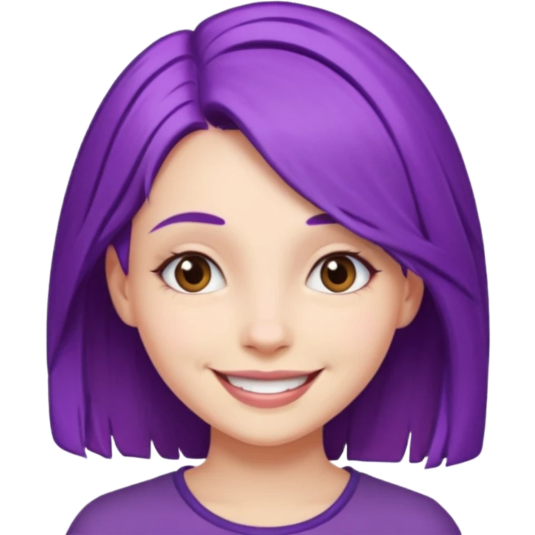 purple hair girl emoji