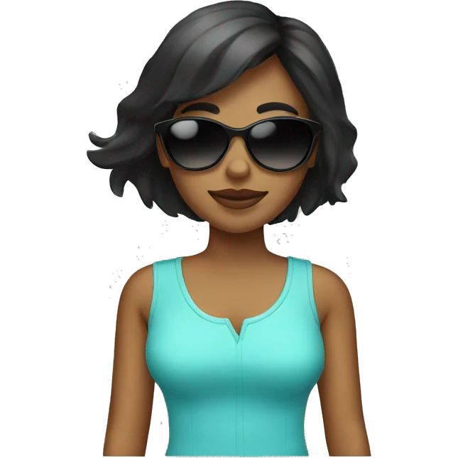 Girl with Black Sunglasses  emoji