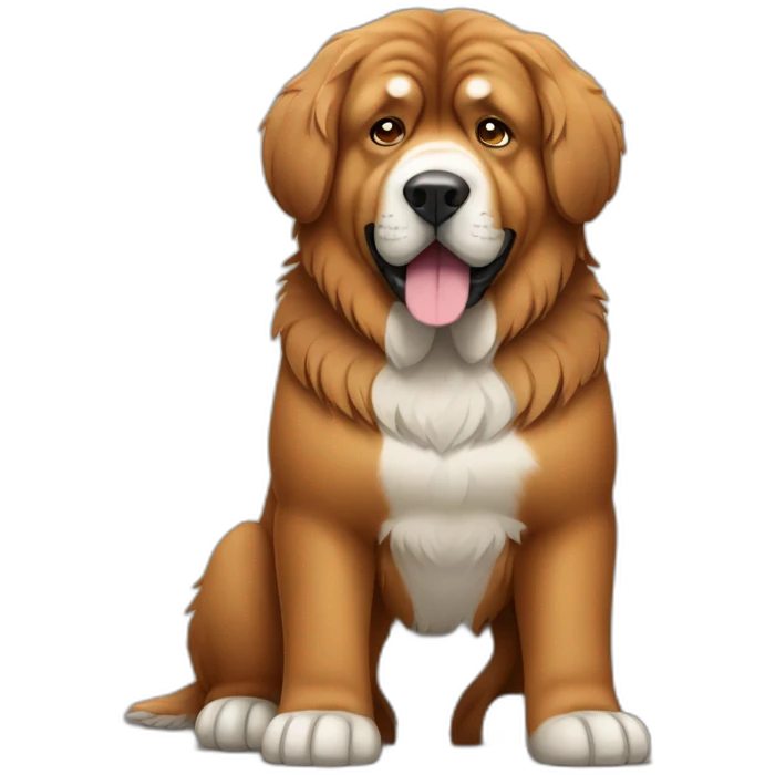 Tibetan Mastiff Dog Full Body emoji