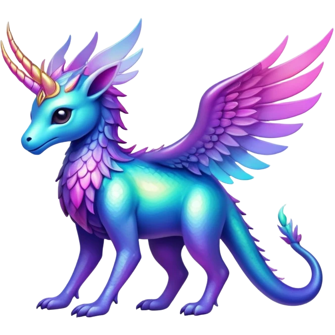  Iridescent gradient fakemon-creature  emoji