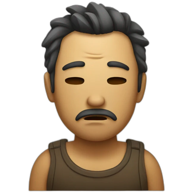 Drunk and sleepy emoji