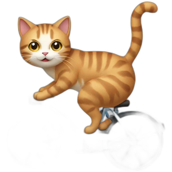 cat on bike emoji